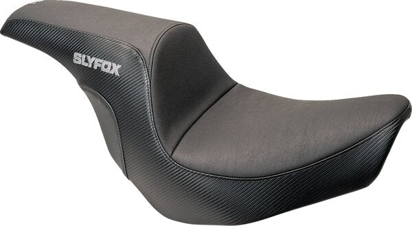 SLYFOX Lowrider Drifter Seat - Black Logo - Smooth Vinyl - Carbon Fiber - Fxlr/Flsb 18-24 - 08021589