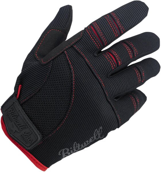 BILTWELL Moto Gloves - Black/Red - XL