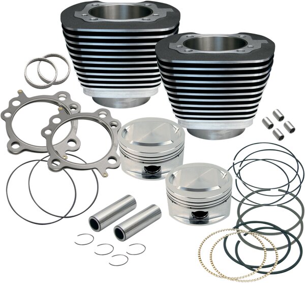 95" Big Bore Cylinder Kit - Wrinkle Black - Twin Cam