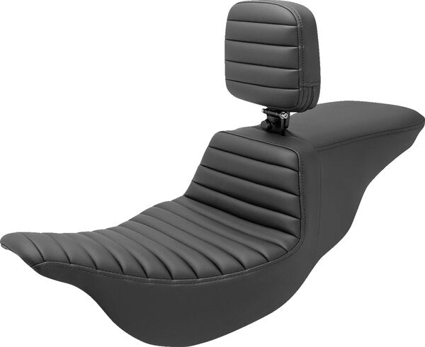 SADDLEMEN Tour Step-Up Seat - Full Lattice Stitch - Black - Fl 08-24 - 08011426