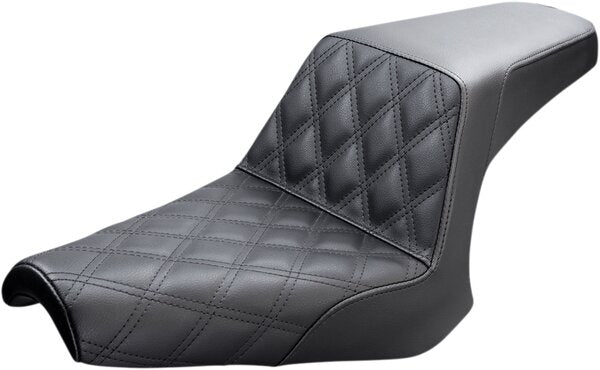 SADDLEMEN Step-Up Seat - Front Lattice Stitch - Gold Stitch - Flh/Flt 08-23 - 08011571