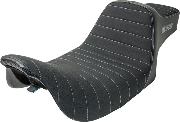SLYFOX High Noon Seat - Double Diamond - Black Logo - Black Stitch - Flh/Flt 23-25 - 08012150