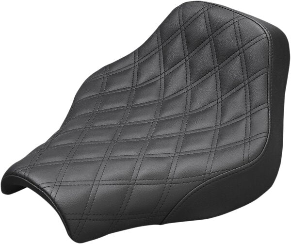 SADDLEMEN Renegade Solo Seat - Lattice Stitched - Black - Fl/Fx 18-24 - 08021019
