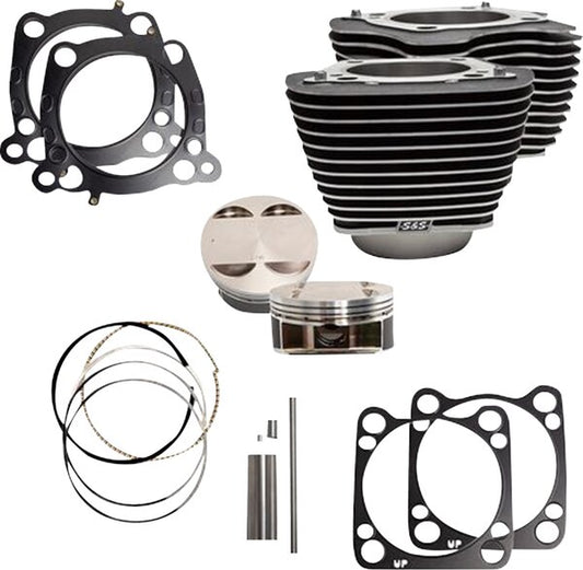 Cylinder Kit - 4.375" Stroke - Wrinkle Black w/Highlights - M8