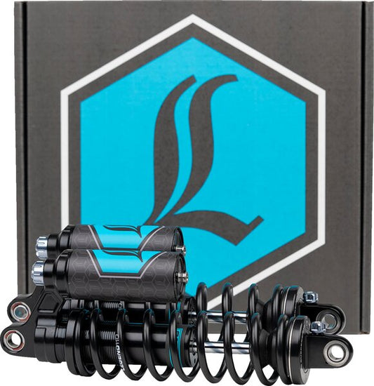 LEGEND SUSPENSION Revo Arc Piggyback Shocks - 14Inch - Heavy Duty - Gold - 04-22 Sportster - 13101921
