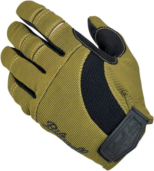 BILTWELL Moto Gloves - Olive/Black - 2XL