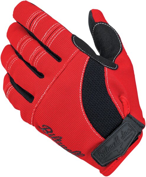 BILTWELL Moto Gloves - Red/Black/White - Large