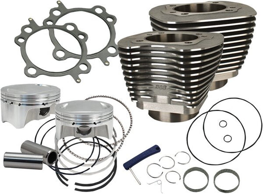98" Big Bore Cylinder Kit - Wrinkle Black - Twin Cam