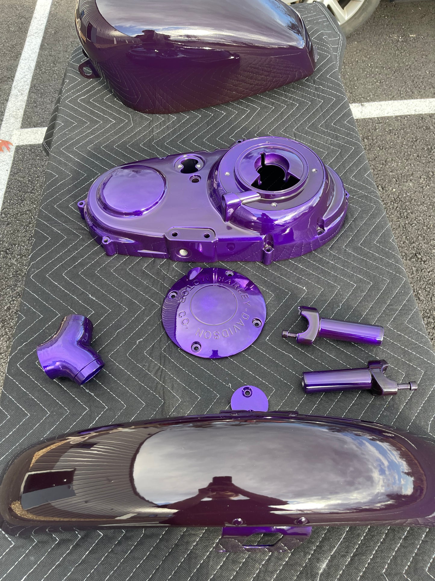 Powder coated tin sets