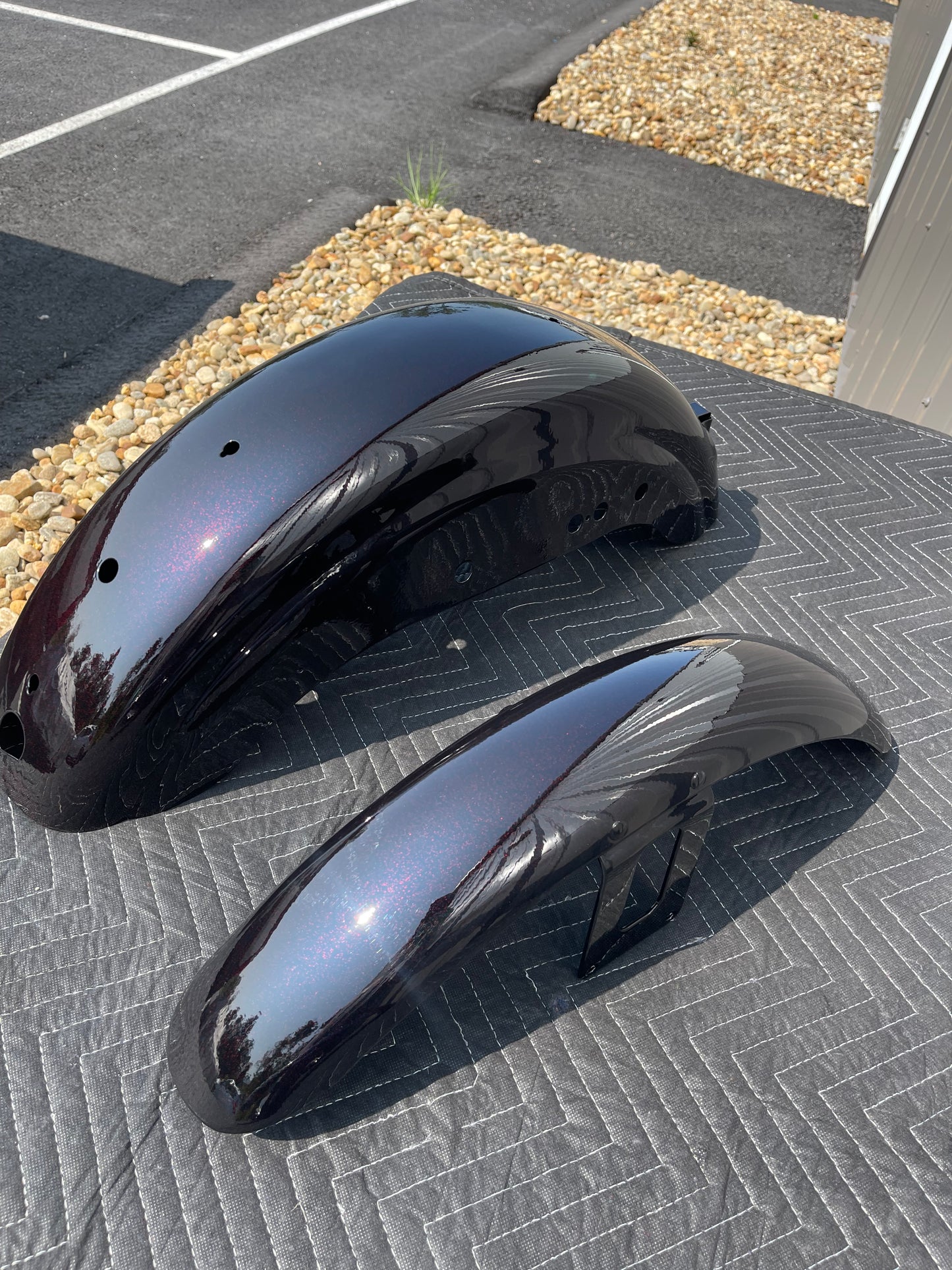Powder coated tin sets