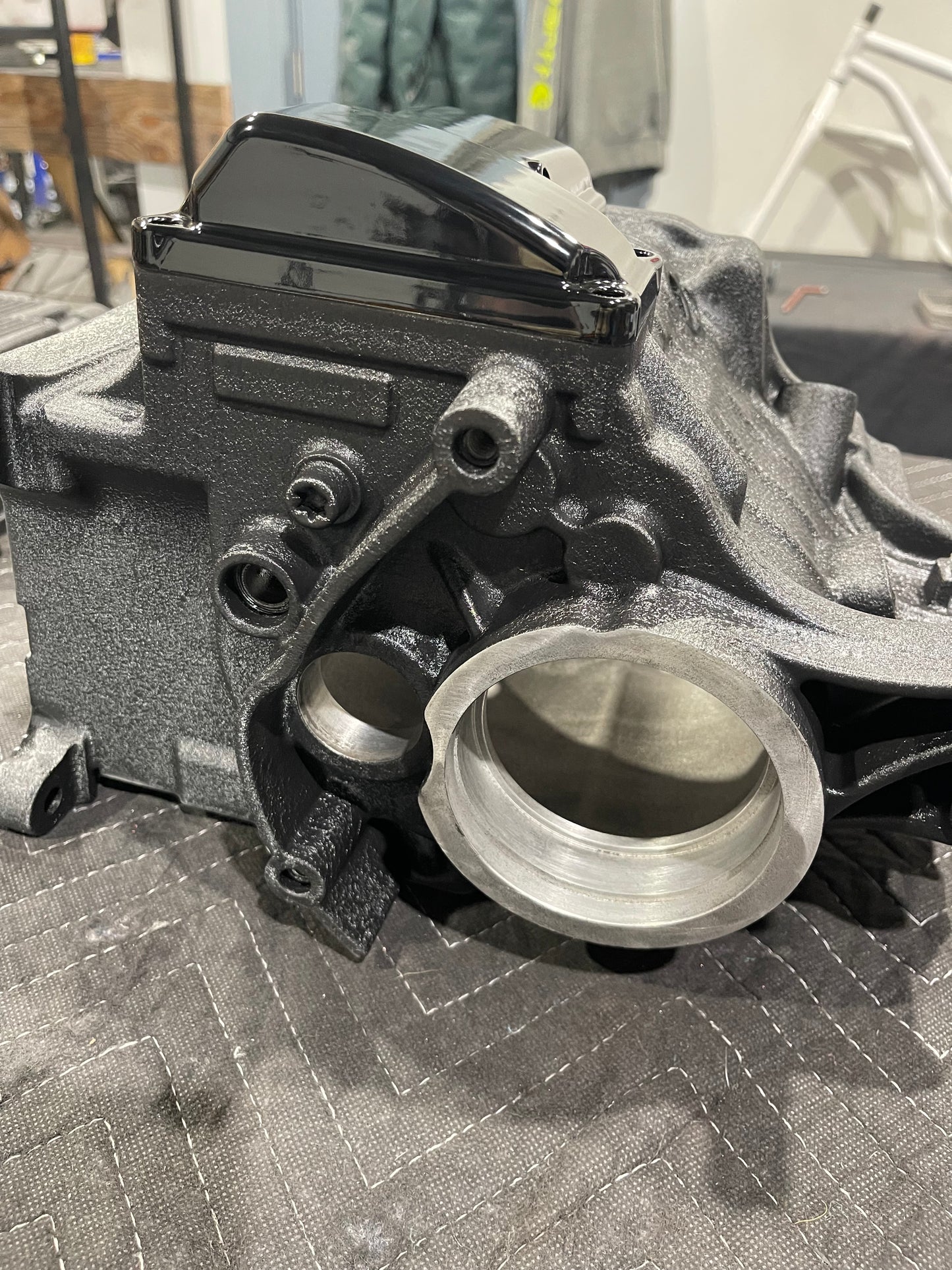 Engine and transmission cases.