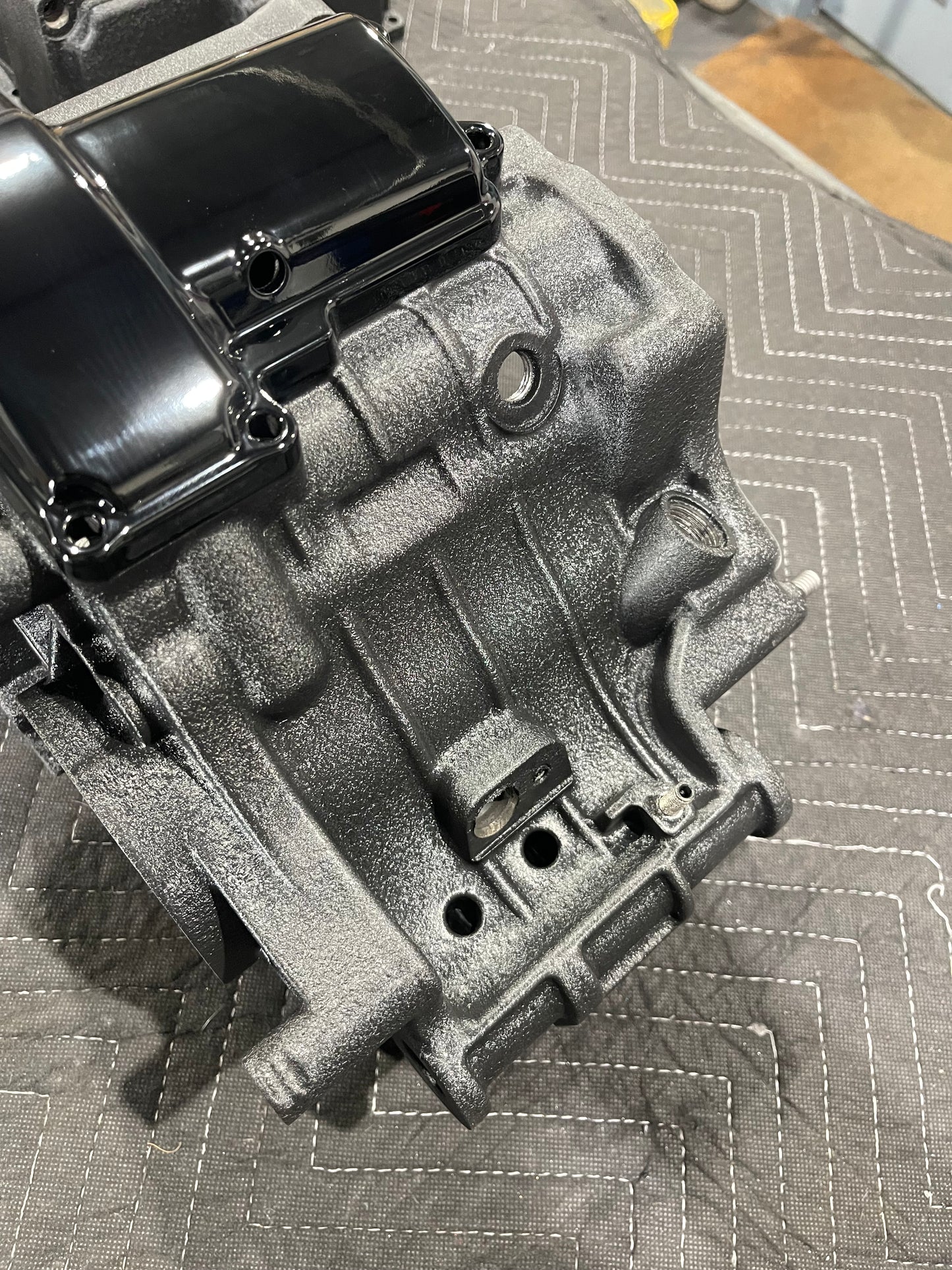 Engine and transmission cases.