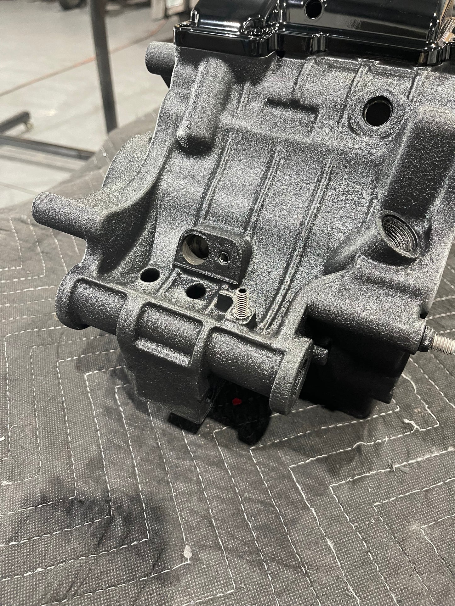 Engine and transmission cases.