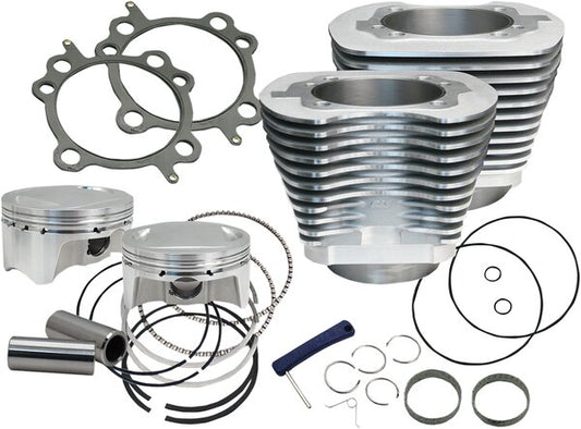 107" Big Bore Cylinder Kit - Silver - Twin Cam