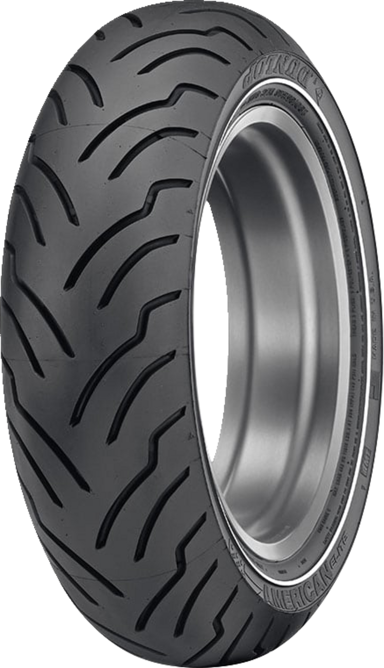 DUNLOP American Elite Tire - Tire - American Elite - Rear - 180/65B16 - Narrow Whitewall - 81H