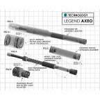 LEGEND SUSPENSION Standard Axeo Front Suspension - 49 Mm - 17-18 Trike - 04140519